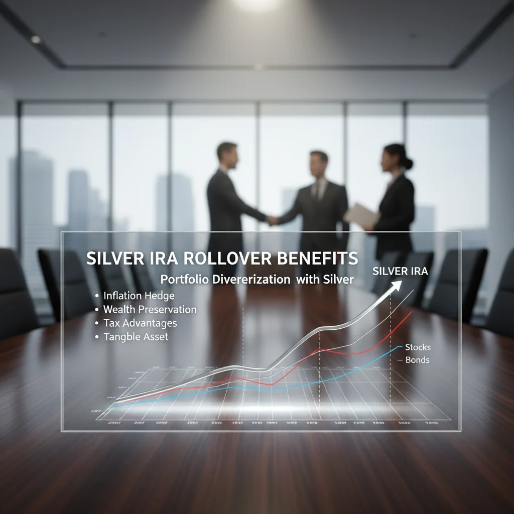 Portfolio diversification graph with silver.