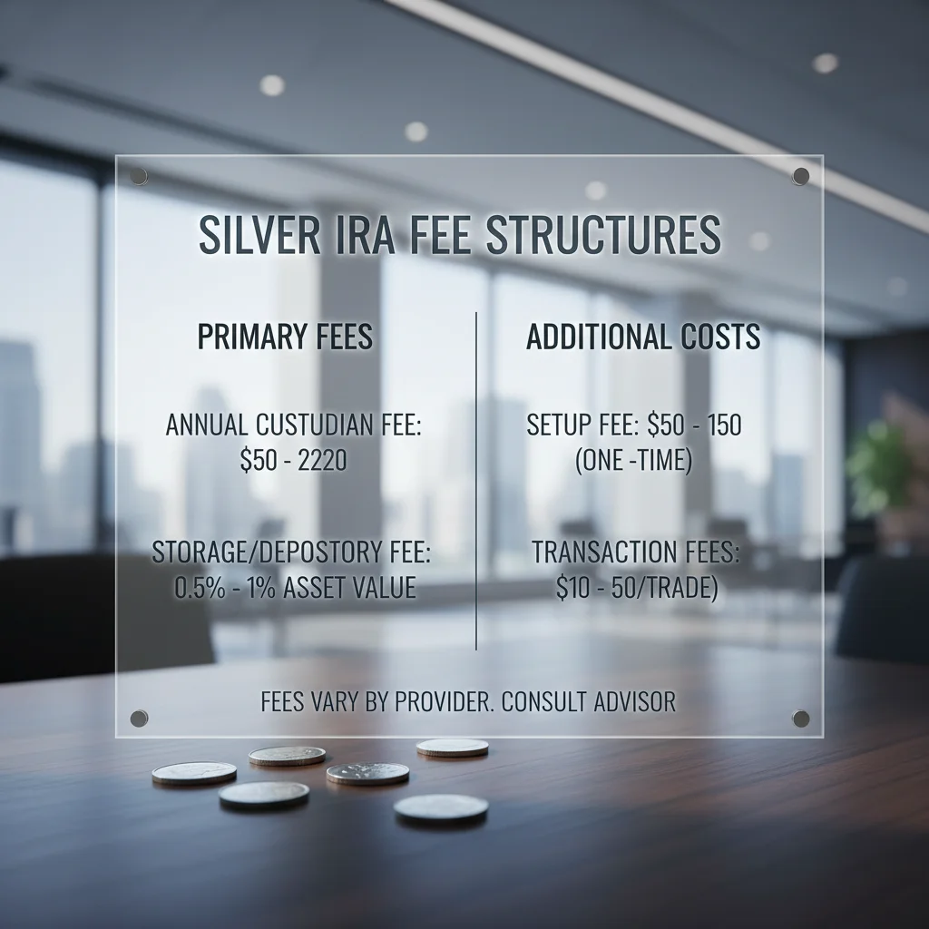 Different types of fees associated with Silver IRAs.