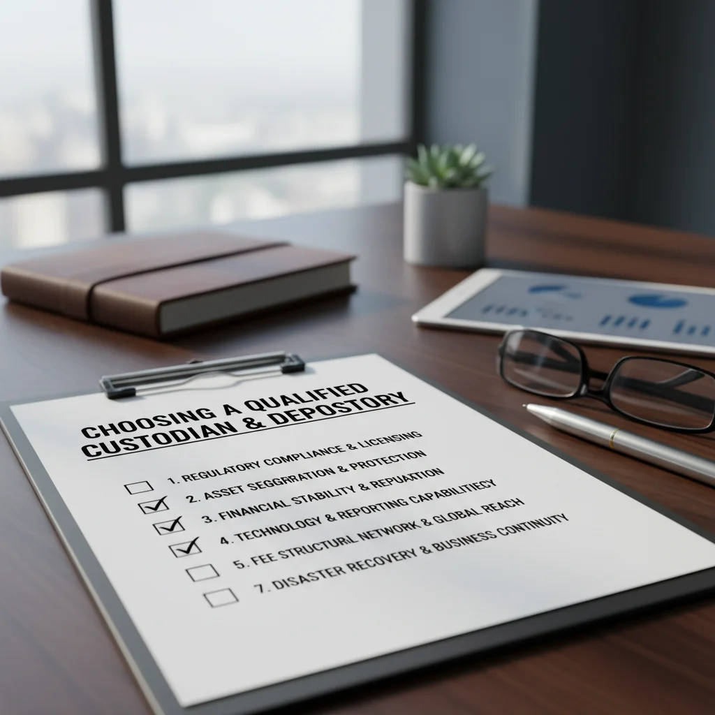 Checklist for choosing a custodian.