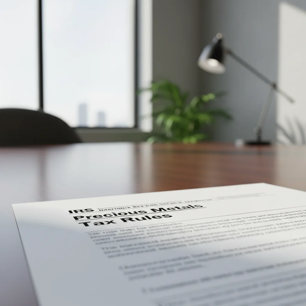IRS tax rules and regulations for precious metals investments