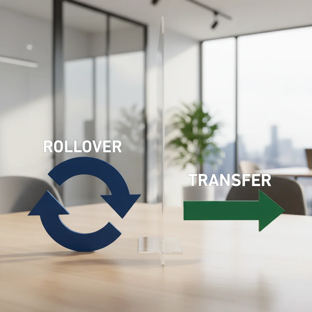 Rollover vs. Transfer arrows.