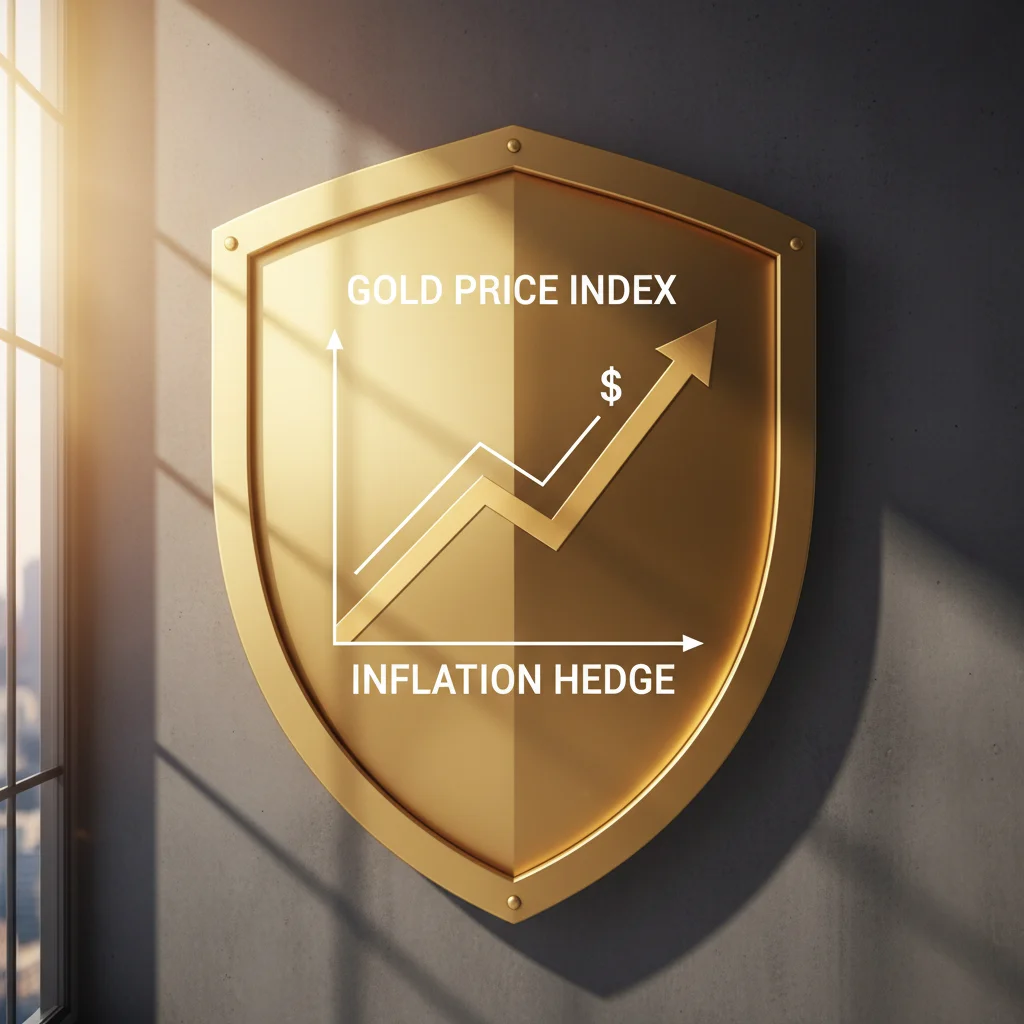 Graph of rising gold prices symbolizing inflation hedge.
