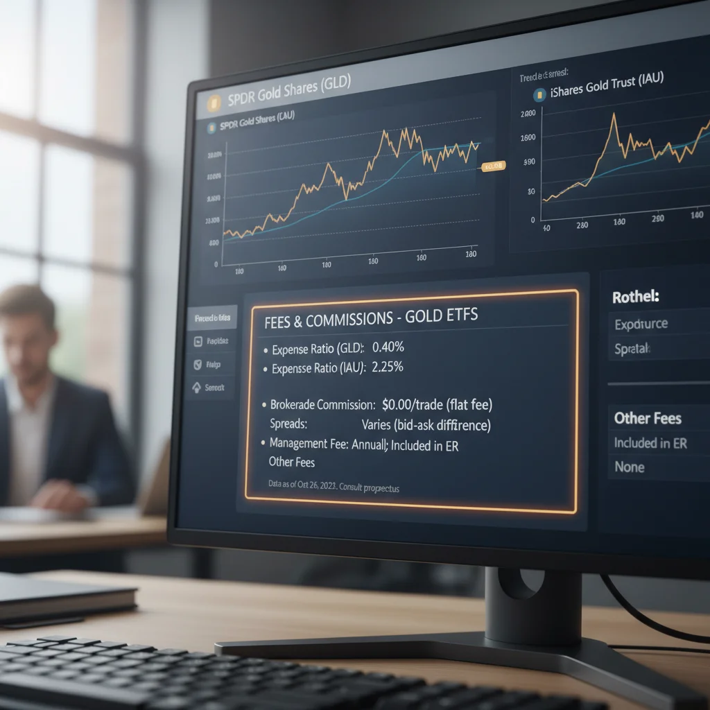 Stock trading screen showing trading fees and commissions.