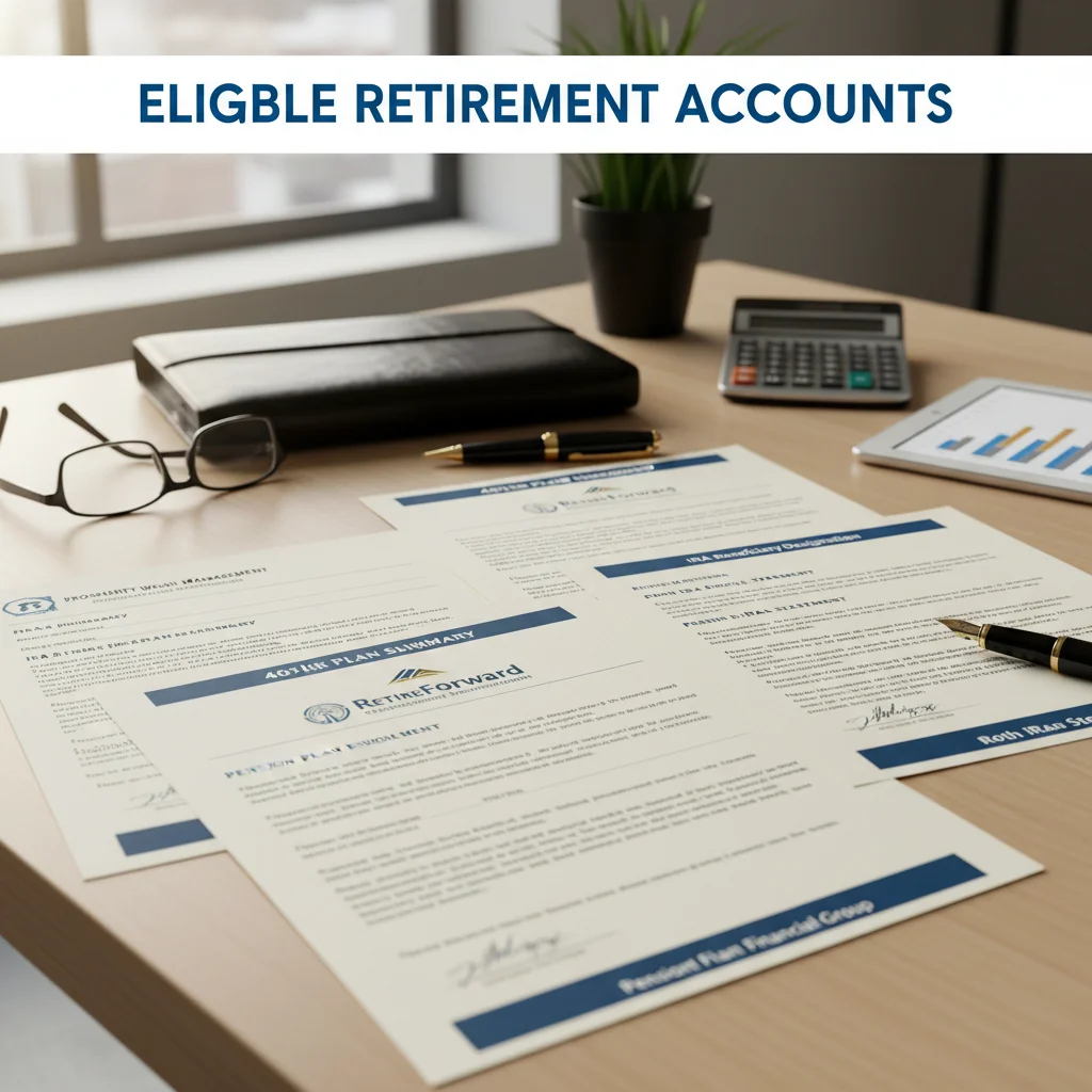Various retirement account documents representing Eligible Retirement Accounts.