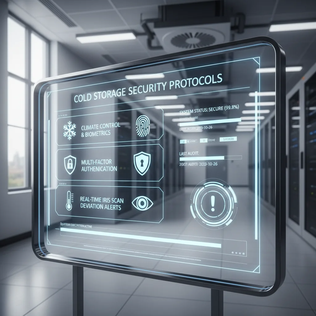 Advanced security measures for cold storage