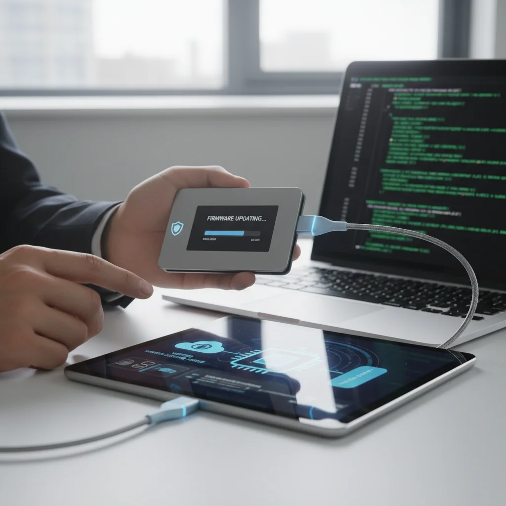 Software and firmware updates for cold storage devices